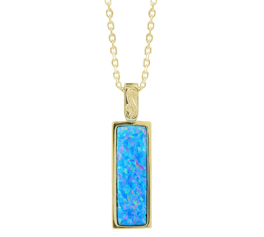 Maelis Opal Bar Pendant Pendant Island by Koa Nani Gold Vermeil 