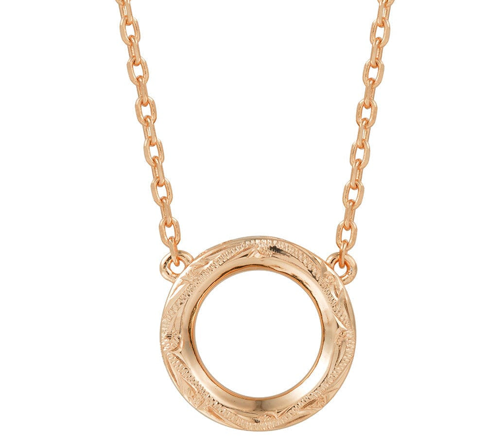 Mahealani Circle Necklace Necklace Island by Koa Nani Rose Gold Vermeil 