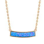 Milani Opal Bar Necklace Necklace Island by Koa Nani Rose Gold Vermeil Small 