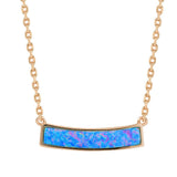 Milani Opal Bar Necklace Necklace Island by Koa Nani Rose Gold Vermeil Small 