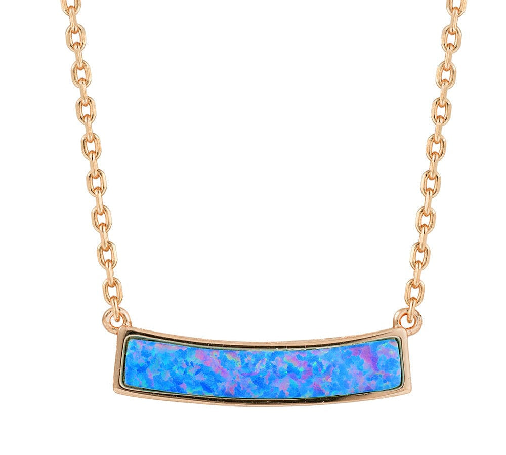 Milani Opal Bar Necklace Necklace Island by Koa Nani Rose Gold Vermeil Small 