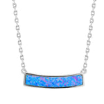 Milani Opal Bar Necklace Necklace Island by Koa Nani Sterling Silver Small 