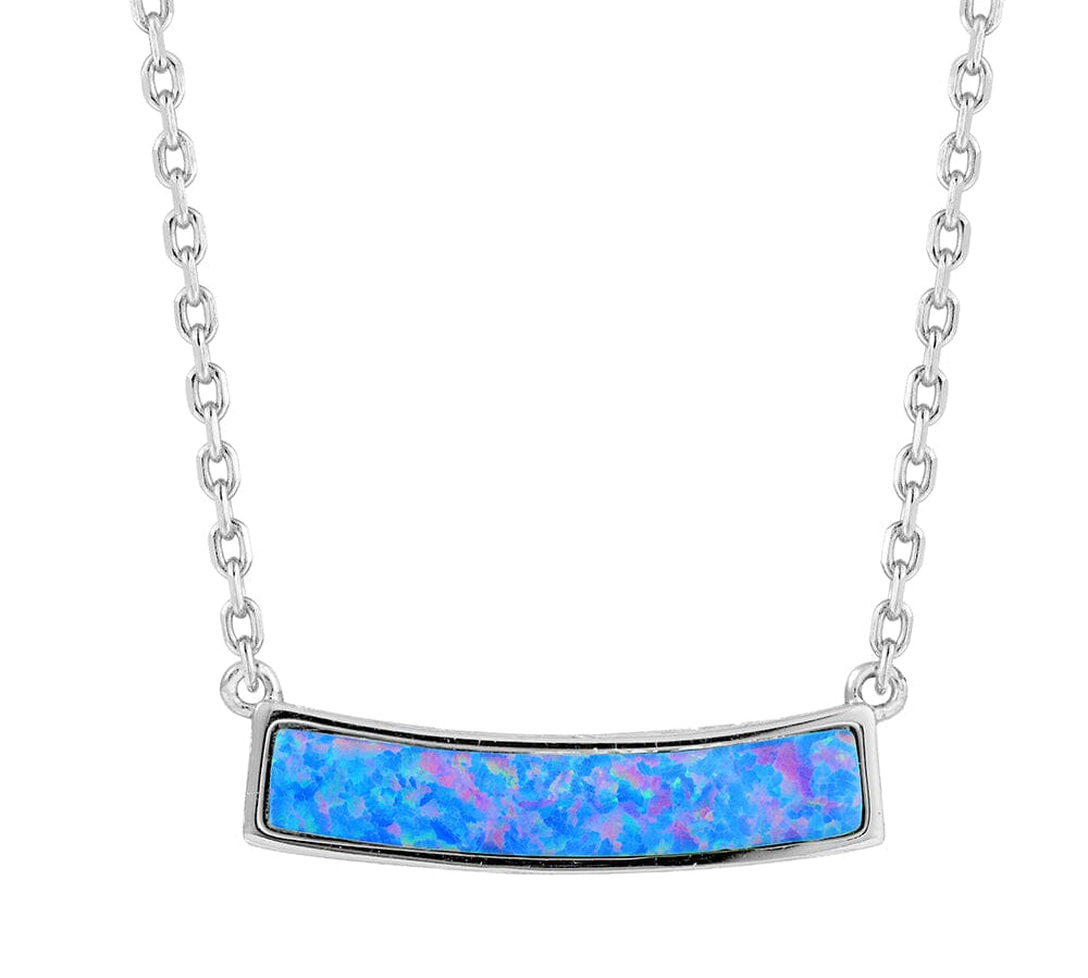 Milani Opal Bar Necklace Necklace Island by Koa Nani Sterling Silver Small 