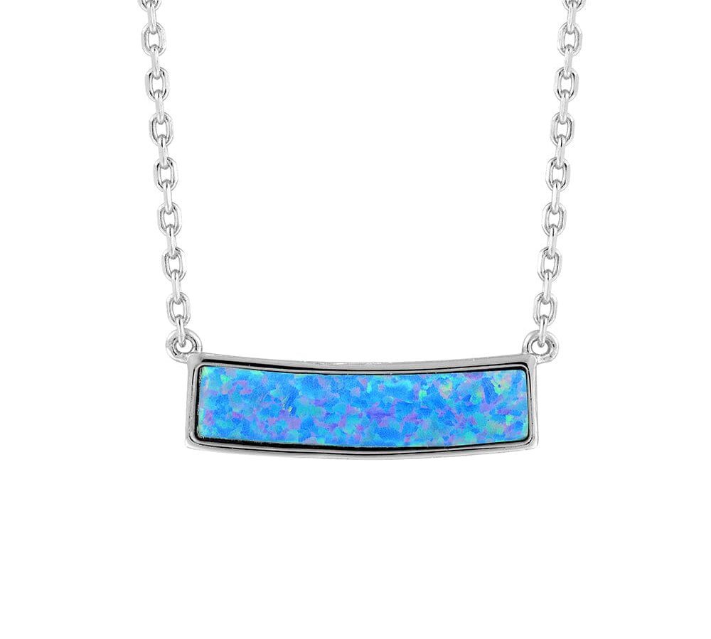 Milani Opal Bar Necklace Necklace Island by Koa Nani Sterling Silver Large 