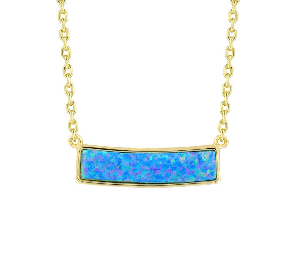 Milani Opal Bar Necklace Necklace Island by Koa Nani Gold Vermeil Large 