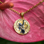Miss Hawaii Delegate’s Medallion - 18k Gold Plated Pendant Island by Koa Nani 