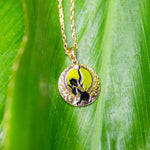 Miss Hawaii Engraved Delegate’s Medallion - 18k Gold Plated Pendant Island by Koa Nani 