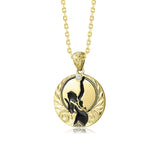 Miss Hawaii Engraved Pendant - 18k Gold Plated Pendant Island by Koa Nani 