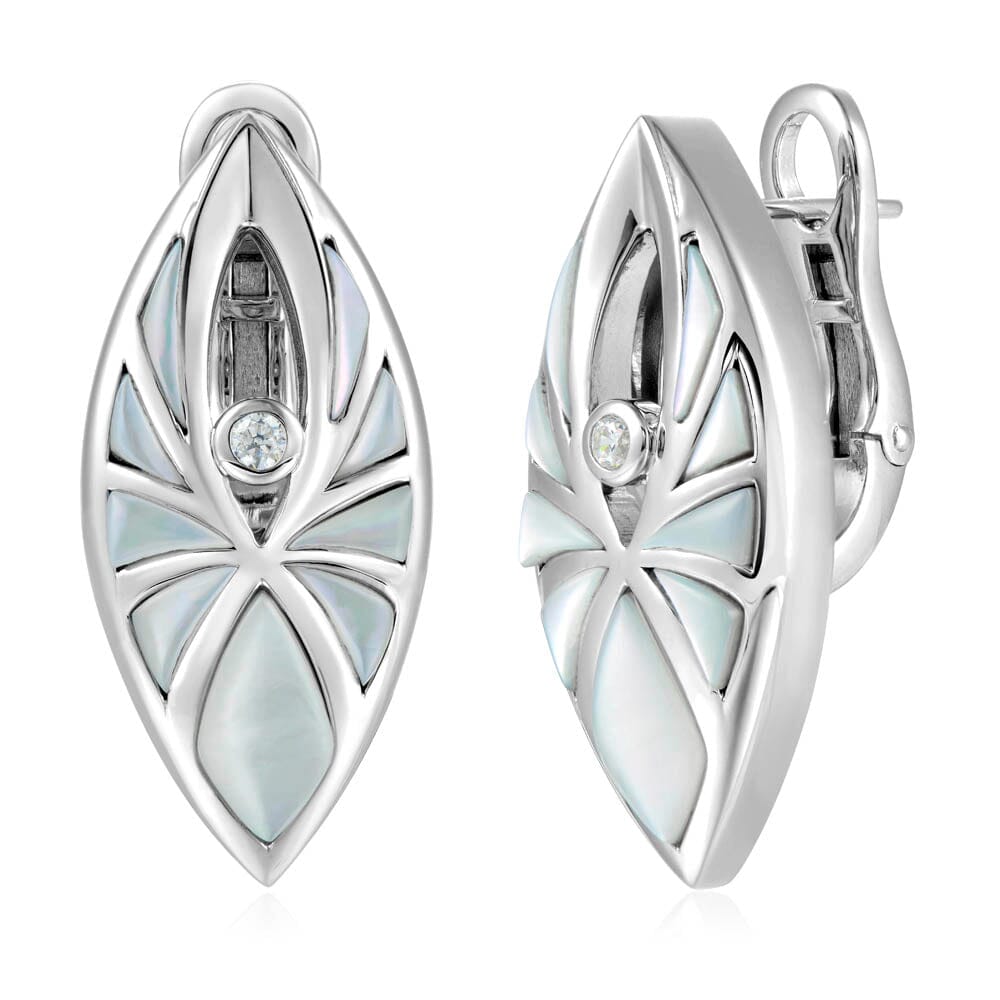 Mother of Pearl Kalo Lani Earrings Earrings Island by Koa Nani 