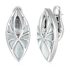 Mother of Pearl Kalo Lani Earrings Earrings Island by Koa Nani 