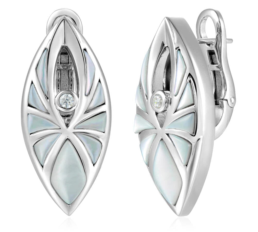 Mother of Pearl Kalo Lani Earrings Earrings Island by Koa Nani 