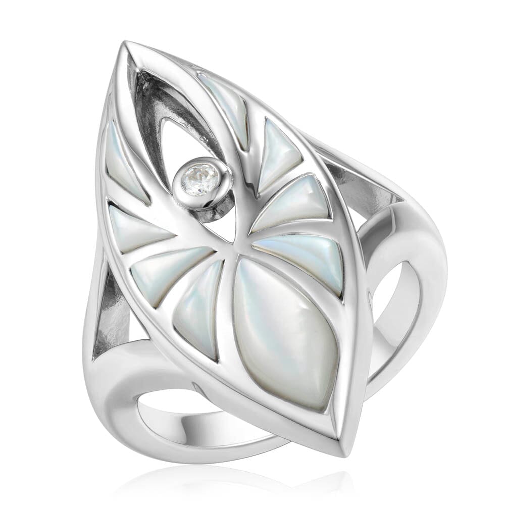 Mother of Pearl Kalo Lani Ring Ring Island by Koa Nani 