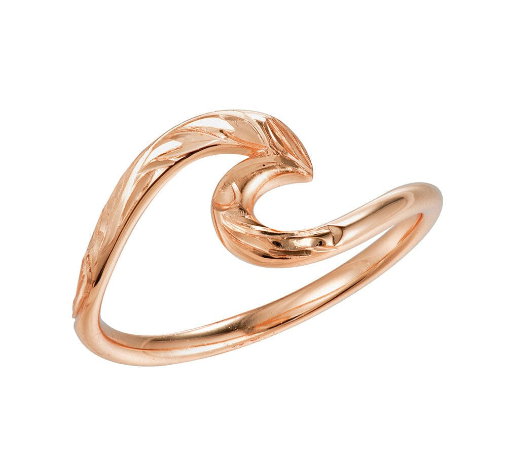 Nerida Wave Ring Ring Island by Koa Nani Rose Gold Vermeil 3 