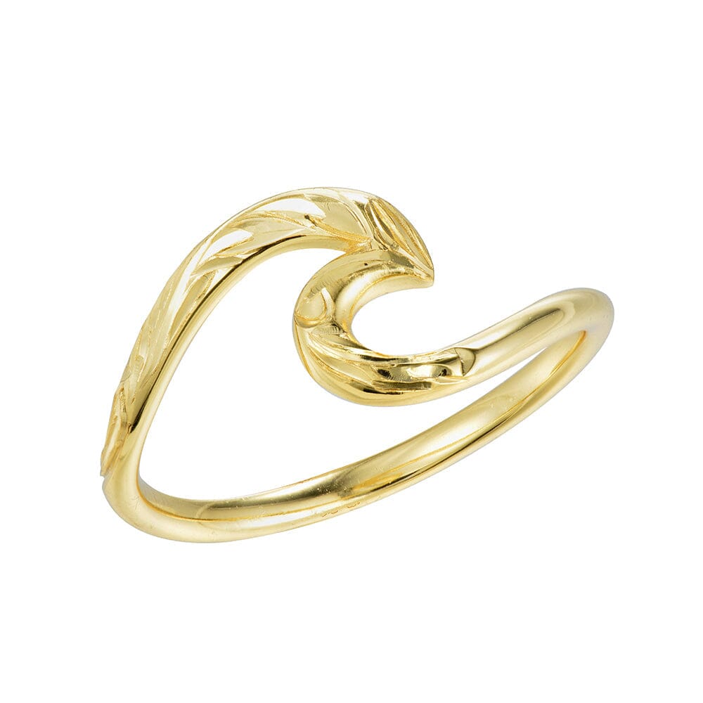 Nerida Wave Ring Ring Island by Koa Nani Gold Vermeil 3 