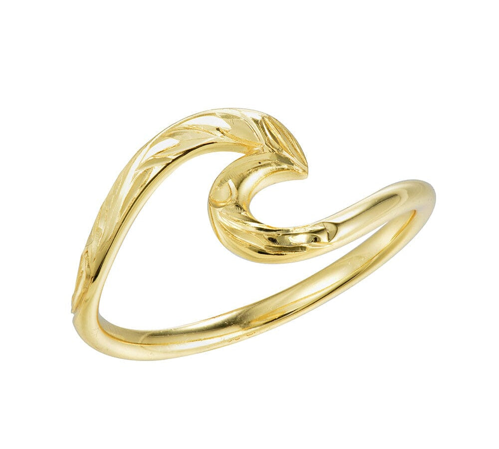 Nerida Wave Ring Ring Island by Koa Nani Gold Vermeil 3 