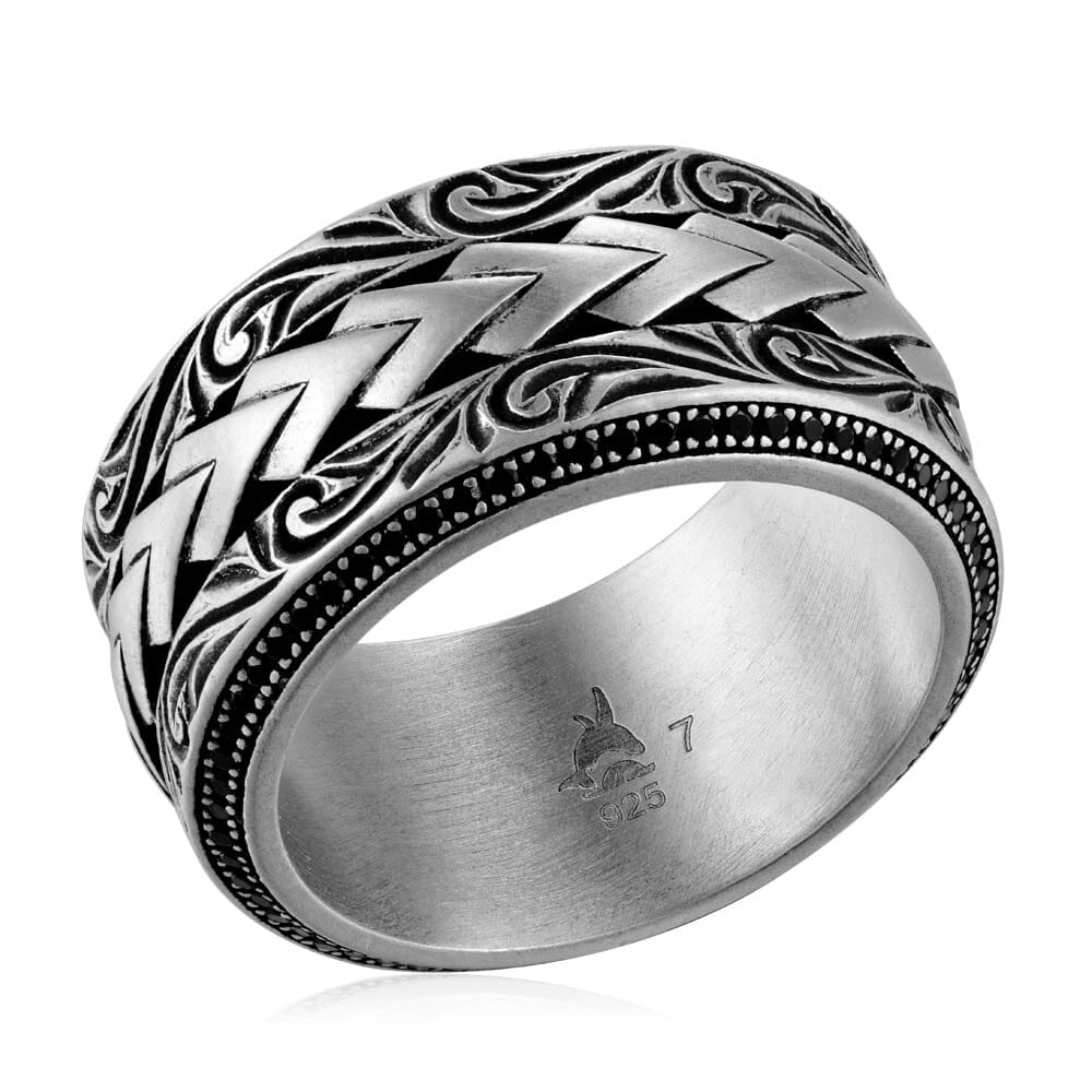 Nocturne Ring with Black Diamond Ring Island by Koa Nani 