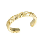 Novea Scroll Toe Ring Toe Ring Island by Koa Nani Gold Vermeil Small 