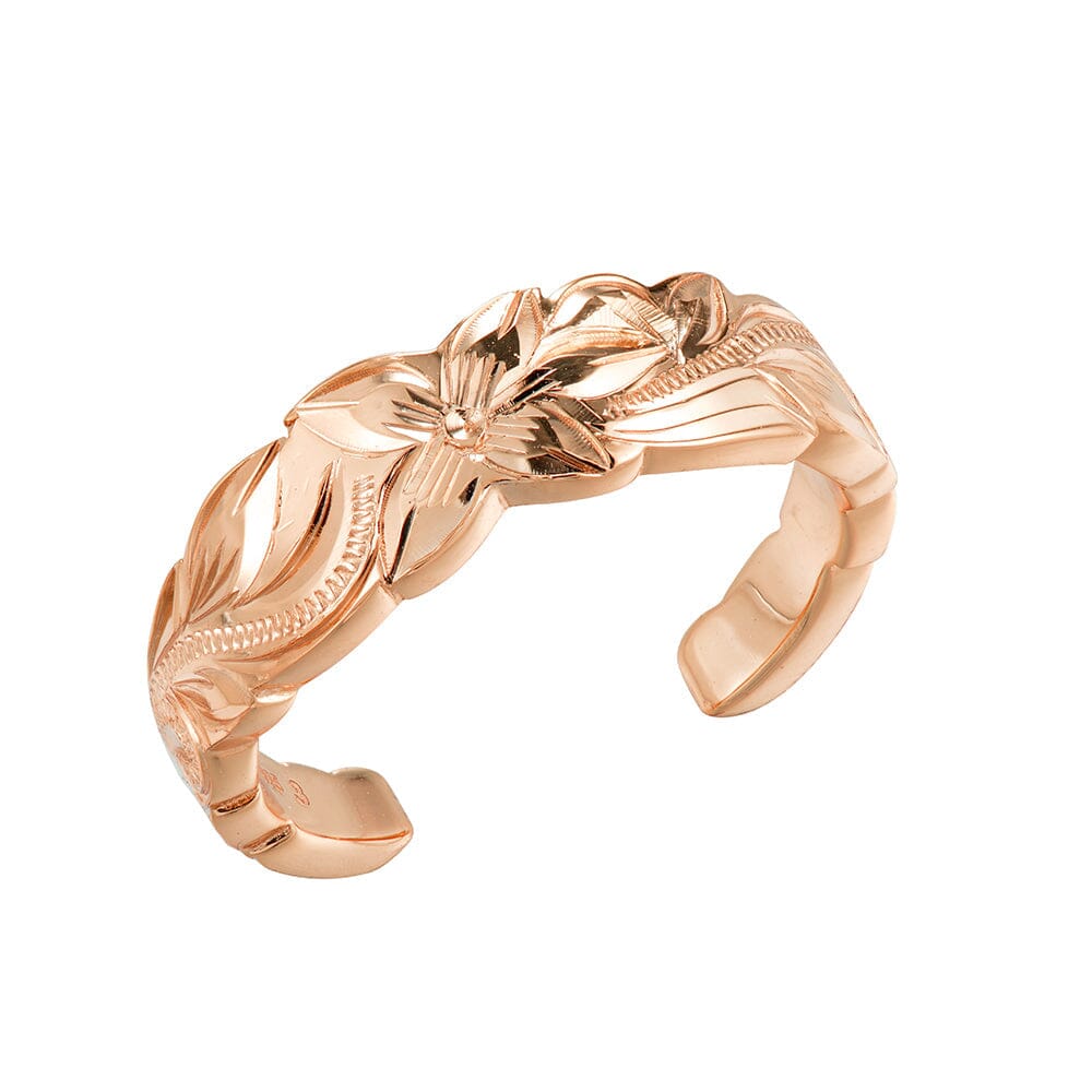 Novea Scroll Toe Ring Toe Ring Island by Koa Nani Rose Gold Vermeil Large 