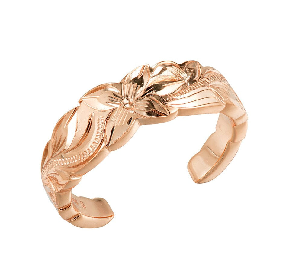 Novea Scroll Toe Ring Toe Ring Island by Koa Nani Rose Gold Vermeil Large 
