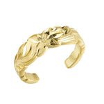 Novea Scroll Toe Ring Toe Ring Island by Koa Nani Gold Vermeil Large 