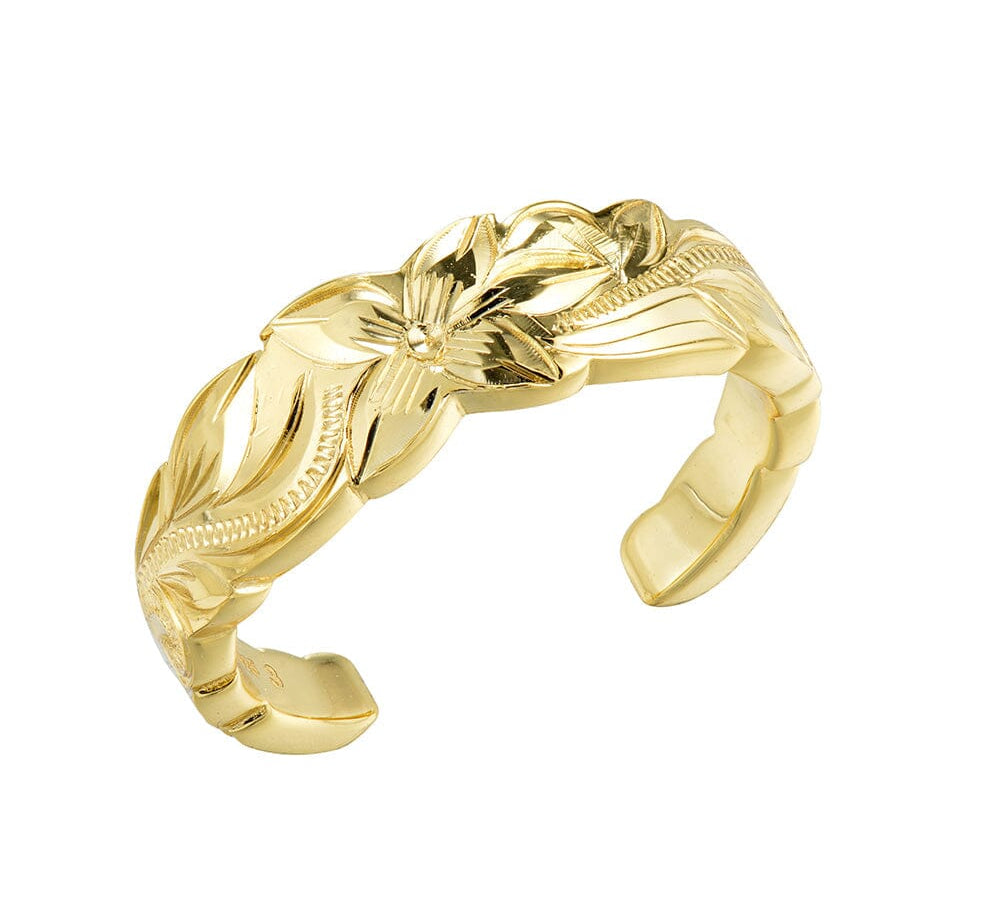 Novea Scroll Toe Ring Toe Ring Island by Koa Nani Gold Vermeil Large 