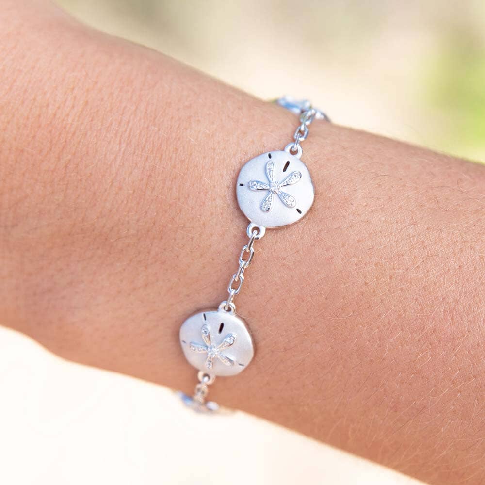 Ocean Isle Sand Dollar Charm Bracelet Bracelet Island by Koa Nani 