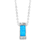 Omu Opal Ring Pendant Pendant Island by Koa Nani Sterling Silver 
