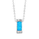 Omu Opal Ring Pendant Pendant Island by Koa Nani Sterling Silver 