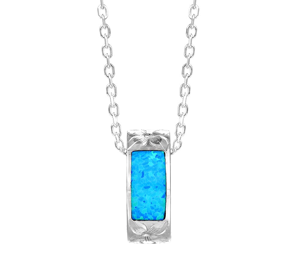 Omu Opal Ring Pendant Pendant Island by Koa Nani Sterling Silver 