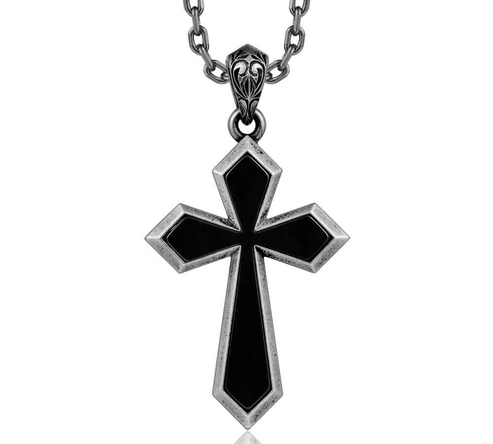 Onyx Cross Pendant Pendant Island by Koa Nani 