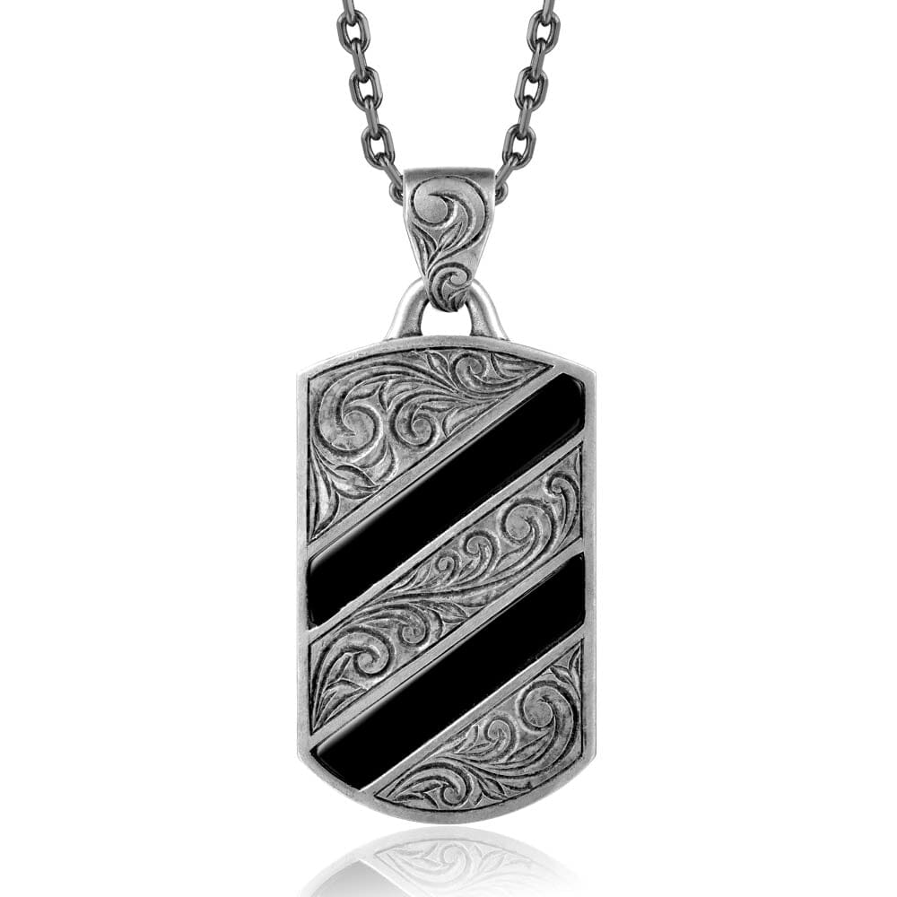 Onyx Palaa Nocturne Plaque Pendant Pendant Island by Koa Nani 