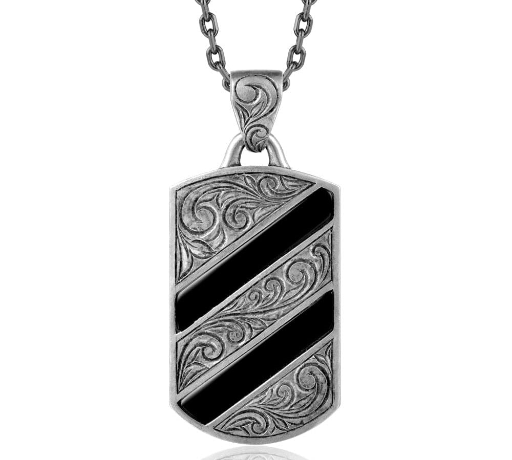 Onyx Palaa Nocturne Plaque Pendant Pendant Island by Koa Nani 