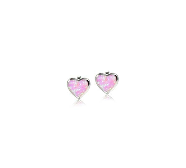 Opal Aloha Heart Earrings Earrings Island by Koa Nani 