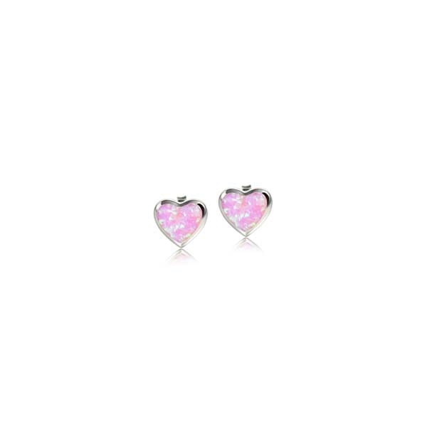 Opal Aloha Heart Earrings Earrings Island by Koa Nani 
