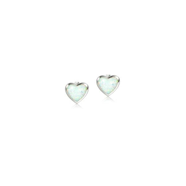 Opal Aloha Heart Earrings Earrings Island by Koa Nani 