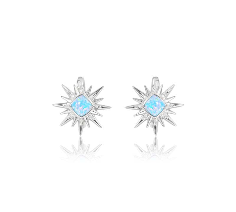 Opal Art Deco Hoku Earrings Earrings Island by Koa Nani 