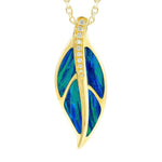 Opal Maile Leaf Pendant Pendant Island by Koa Nani 
