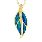 Opal Maile Leaf Pendant Pendant Island by Koa Nani 