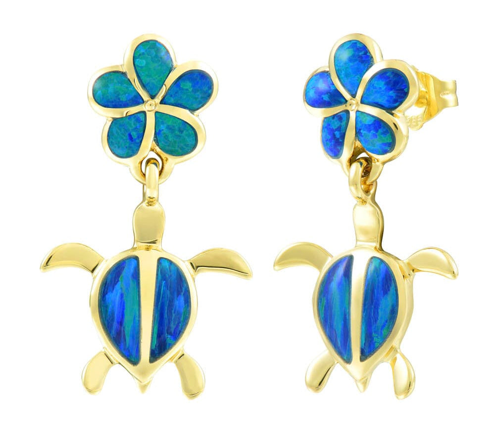 Opal Paradise Honu Earrings Earrings Island by Koa Nani 