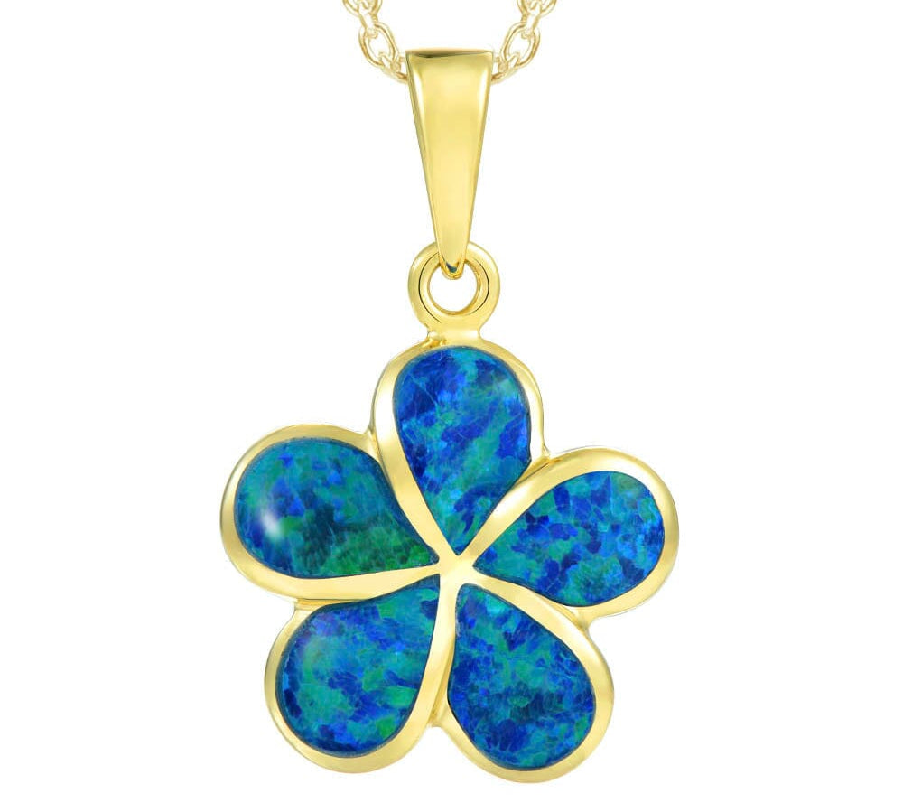 Opal Plumeria Pendant Pendant Island by Koa Nani Medium 