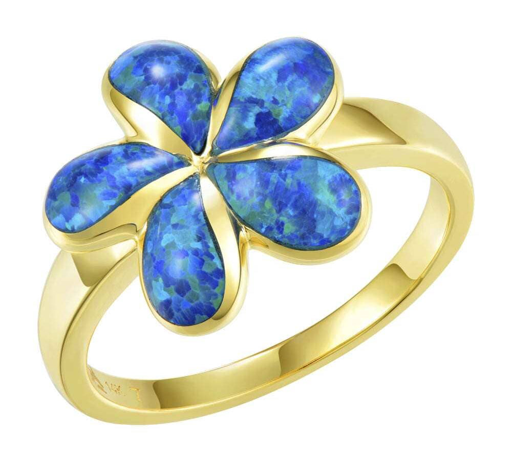 Opal Plumeria Ring Ring Island by Koa Nani 