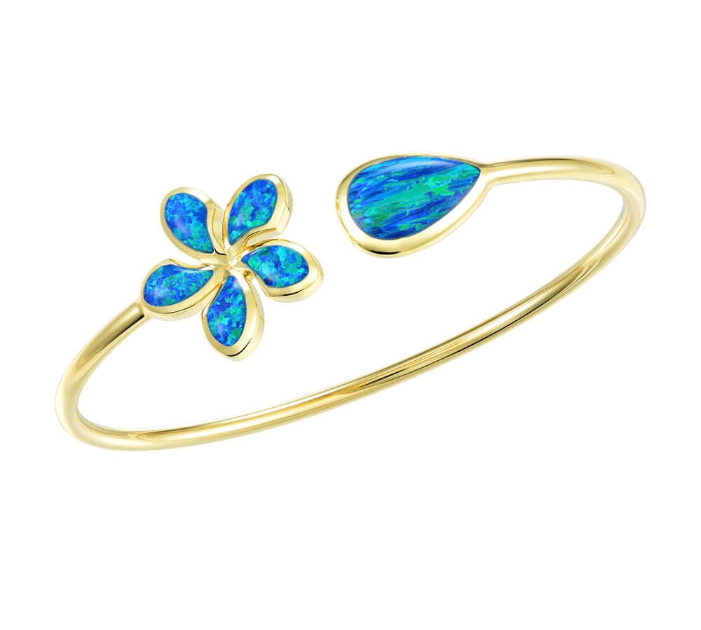 Opal Sunrise Plumeria Sleek Bangle Bangle Island by Koa Nani 