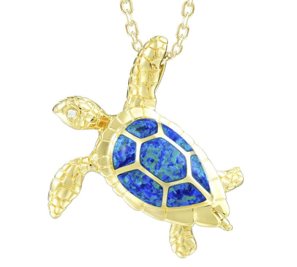 Opal Waimanalo Honu Pendant Pendant Island by Koa Nani 
