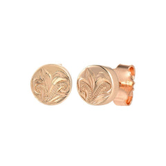 Orielle Circle Stud Earrings Earrings Island by Koa Nani Rose Gold Vermeil 