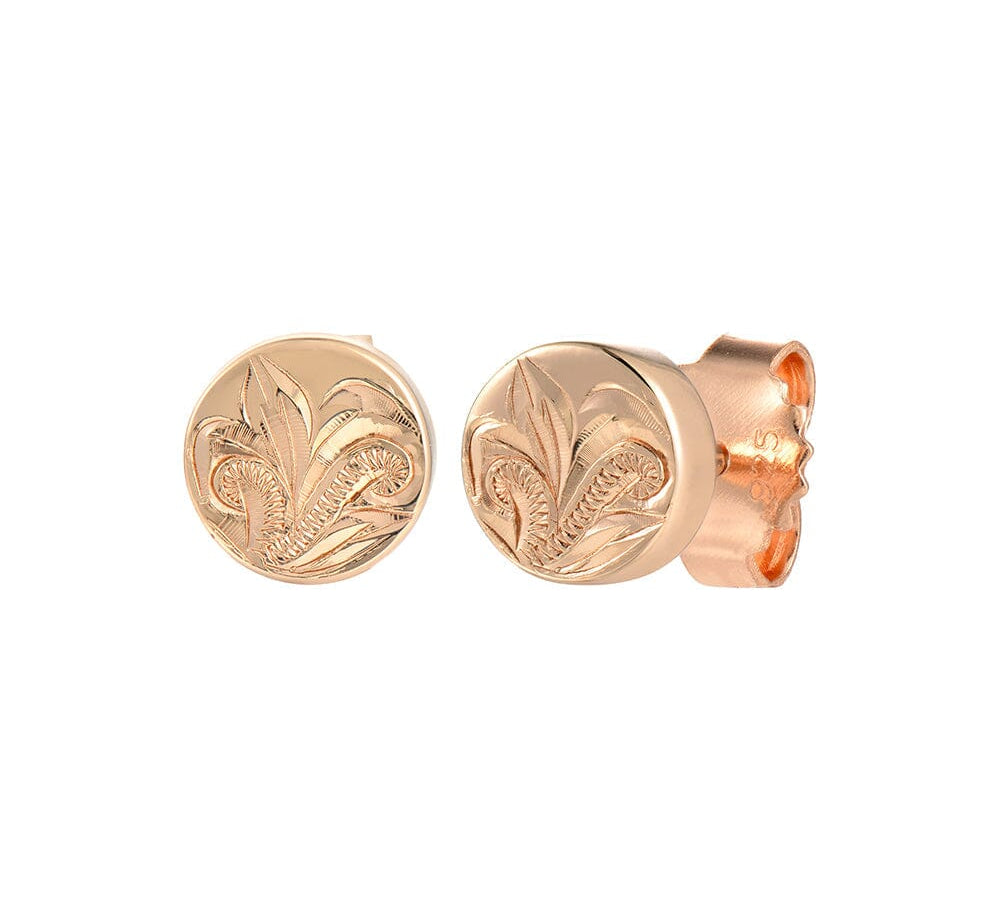 Orielle Circle Stud Earrings Earrings Island by Koa Nani Rose Gold Vermeil 