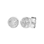 Orielle Circle Stud Earrings Earrings Island by Koa Nani Sterling Silver 