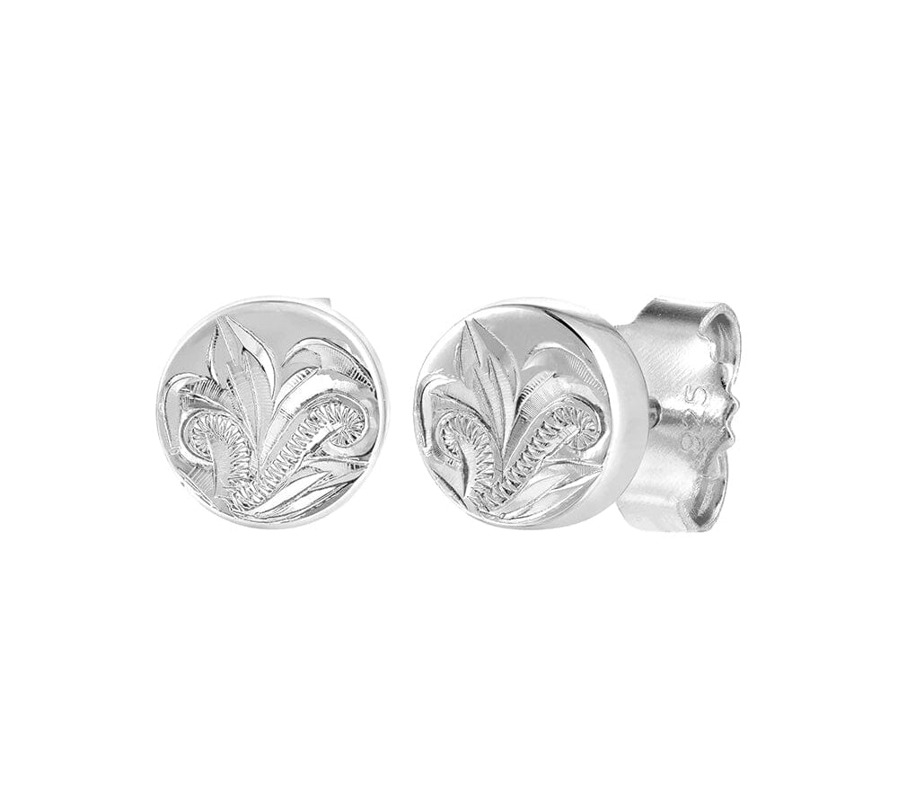 Orielle Circle Stud Earrings Earrings Island by Koa Nani Sterling Silver 