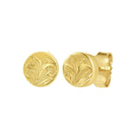 Orielle Circle Stud Earrings Earrings Island by Koa Nani Gold Vermeil 