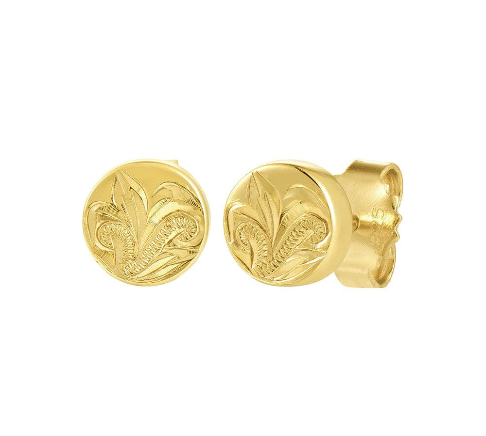 Orielle Circle Stud Earrings Earrings Island by Koa Nani Gold Vermeil 
