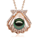 Oyster Shell Tahitian Pearl Pendant Pendant Island by Koa Nani 